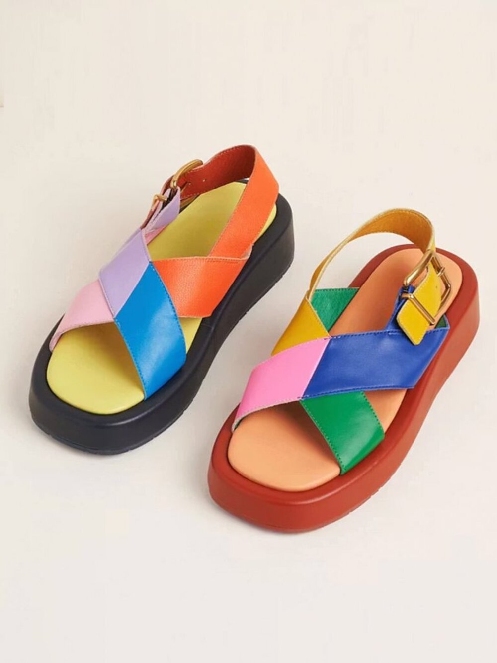 CHARLOTTE STONE Anto Slingback Chunky Sandals - Size 10 - Picture 12 of 12